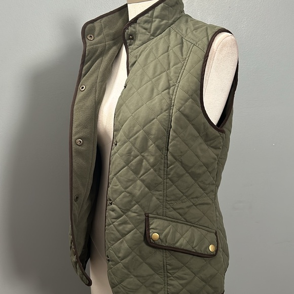 G.H. Bass & Co. Green Quilted Vest Snap Closure size M - Picture 5 of 12